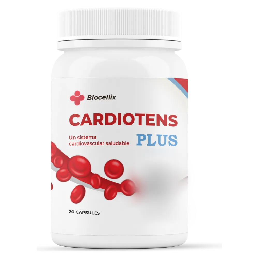 Frasco de Cardiotens Plus, 20 cápsulas